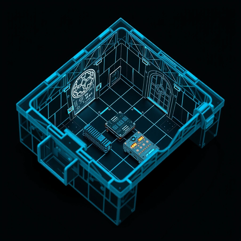RPG Dungeon Wireframe